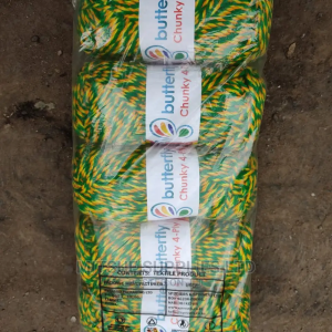 5 Green, Yellow Orange Rainbow Chunky Knitting Yarns