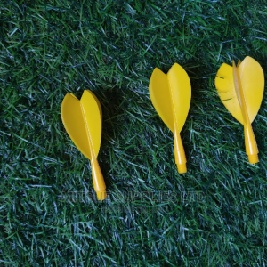 A Set of 9 Dart Flights- Yellow.