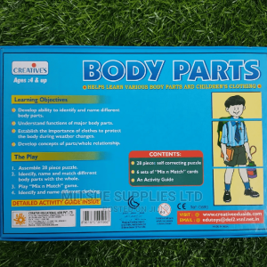 Creative Body Parts Board Game for Ages 4 Up ( 34 by 25cm)