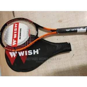 Wish Lawn Tennis Racket Control- Black Orange.
