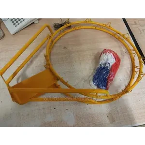 A Pair of Heavy Duty Basketball Ring With Nets-Yellow.