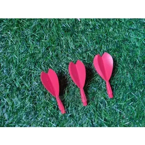 A Set of 9 Dart Flights - Red.