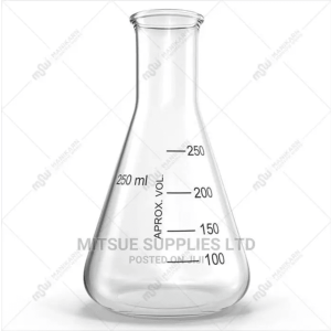 A Set of 10 Conical Flask 25ml ( Griffchem Boro 3.3).
