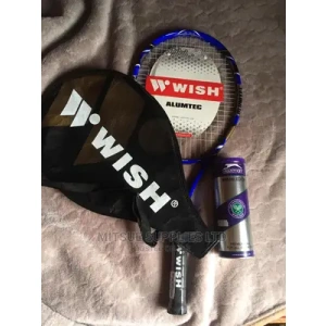 Alumtec Wish Tennis Racket 2515 With a Tin of 3 Pro Balls.