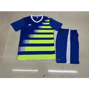 A Set of 17 Full Team Soccer /Football Uniforms- Blue Green.