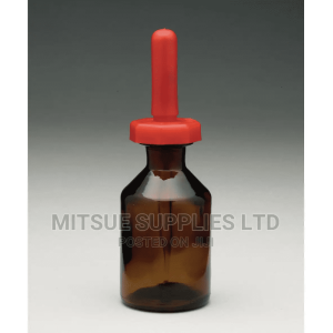 A Pair of Bottle Polystop Dropper 125ml- Amber