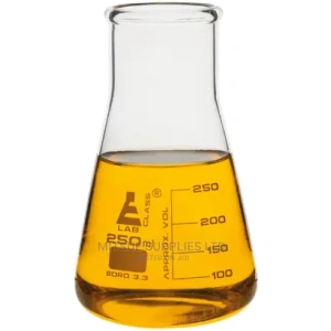 A Set of 4 Conical Flask 250ml ( Griffchem Boro 3.3).
