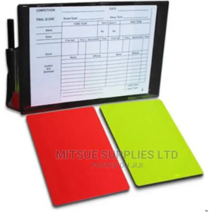 Referee Cards - (Cards, Pencil, Book).