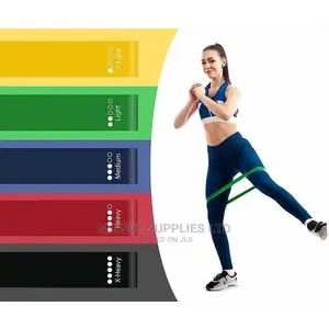 Resistance Bands Set of 5, 12-Inch Premium.