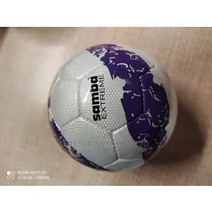 Samba Xtreme Football Purple White Ball.