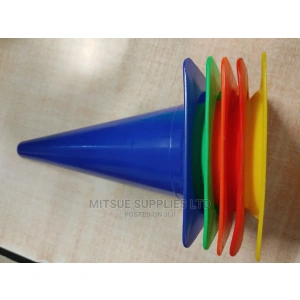 6 Pack Of Sports Training Cone Markers 15 -inches