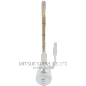 Pyknometer With Thermometer 25ml ( Borosil)- 1627009.