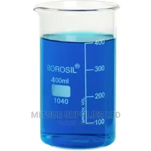 A Set of 3 Beaker 400 ml Borosil.