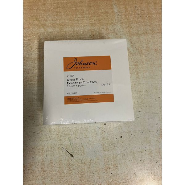 Extraction Thimble cellulose 22X60Mm (JOHNSON) code 92580.