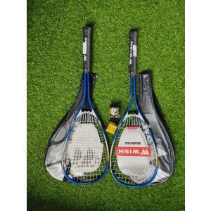 Pair of Squash racket wish 9902 with 2 squash ball Dunlop double dot.