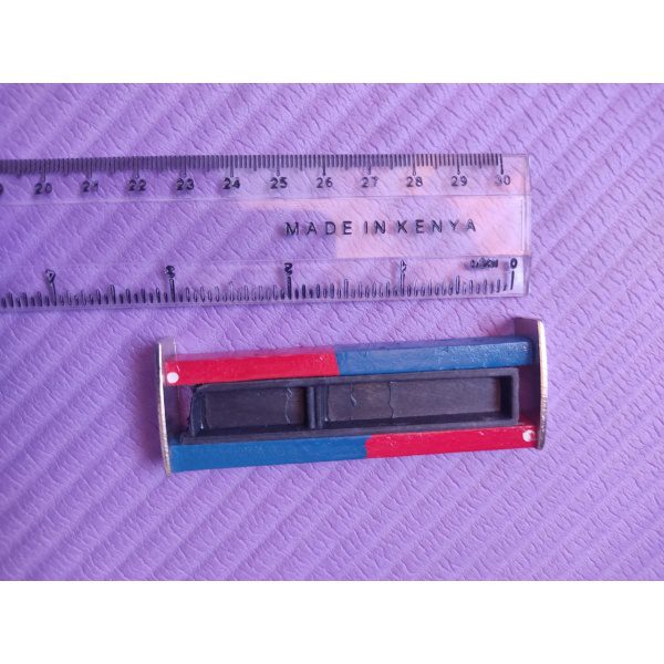 Pair of Bar magnet (Alnico) 3 inch with keeper.