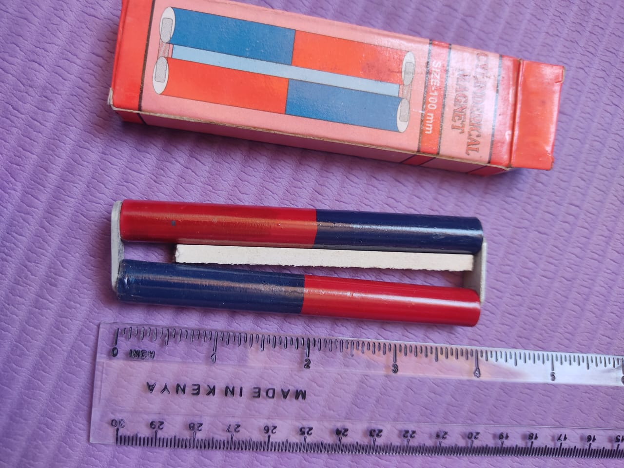 Pair Of Round Cylindrical Magnets 4 Inch.