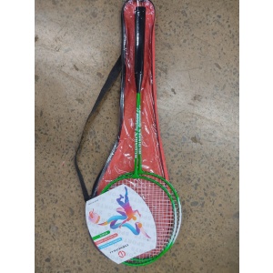 Pair of recreational badminton racket Steel with joints with bag .